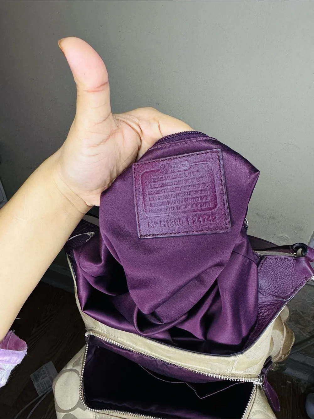 Coach Campbell Signature Hobo Bag